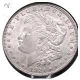 1921 MORGAN DOLLAR AU