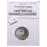 2007 S NGC PF69UC JEFFERSON NICKEL