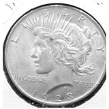 1923 PEACE DOLLAR AU
