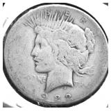 1922 S PEACE DOLLAR AG