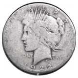 1922 S PEACE DOLLAR AG
