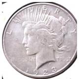 1923 S PEACE DOLLAR VF DETAILS