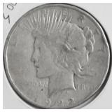 1922 D PEACE DOLLAR VF