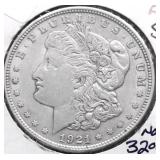 1921 MORGAN DOLLAR XF