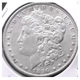 1896 MORGAN DOLLAR AU