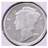 1/10 OZ .999 SILVER ROUND