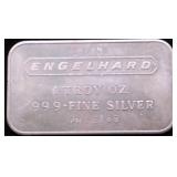 ENGELHARD 1 OZ .999 SILVER BAR
