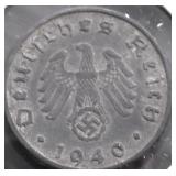 1940 NAZI GERMANY 5 PHENNIG F