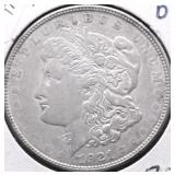 1921 D MORGAN DOLLAR VF