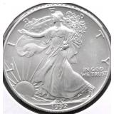 1992 SILVER EAGLE  GEM
