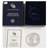 2013 W SILVER EAGLE W BOX PAPERS