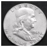 1963 FRANKLIN HALF DOLLAR VF