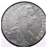 1780 CHOICE BU AUSTRIA SILVER THALER RESTRIKE