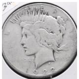 1922 S PEACE DOLLAR G
