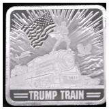 TRUMP TRAIN 1 OZ .999 SILVER BAR