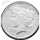 1922 D PEACE DOLLAR VF