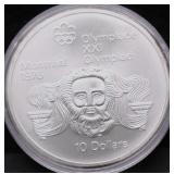 1974 CANADA SILVER 10 DOLLARS GEM