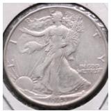 1943 WALKING HALF DOLLAR AU