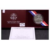 OLYMPIC HALF DOLLAR W BOX PAPERS
