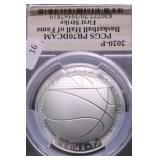2020 P PCGS PF70DC BASKETBALL SILVER DOLLAR