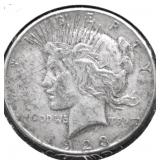 1923 PEACE DOLLAR VF