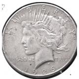 1926 S PEACE DOLLAR VF