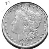 1892 O MORGAN DOLLAR VF