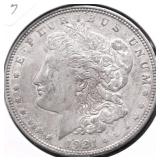 1921 D MORGAN DOLLAR XF