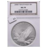 2008 P NGC MS70 BALD EAGLE SILVER DOLLAR