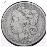 1882 O MORGAN DOLLAR VG