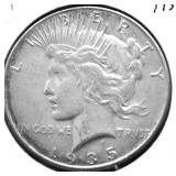 1935 PEACE DOLLAR VF