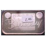 1  OZ .999 SILVER BAR