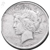 1922 PEACE DOLLAR XF
