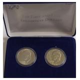 FIRST & LAST EISENHOWER DOLLARS W BOX