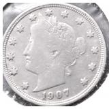 1907 V NICKEL F