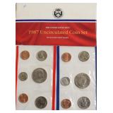 1987 MINT SET P D MINTS