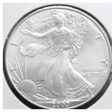 2000 SILVER EAGLE GEM