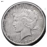 1922 PEACE DOLLAR XF