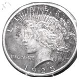 1925 PEACE DOLLAR XF