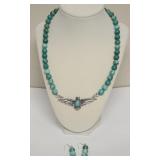 TURQUOISE BEADED NECKLACE