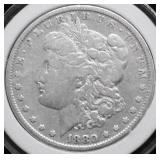1880 P MORGAN SILVER DOLLAR XF