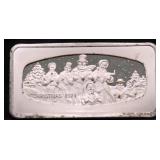 1000 GRAINS STERLING SILVER ART BAR