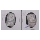 2-5 GRAMS .999 SILVER BARS