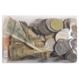 21 OZ BAG OF COINS AND CURRENCY