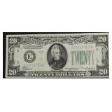 1934 20 $ FEDERAL RESERVE NOTE VF