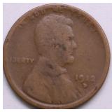1912 D LINCOLN CENT VG