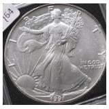 1991 SILVER EAGLE GEM