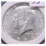 1964 KENNEDY HALF CHOICE BU