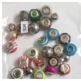 STERLING SILVER GLASS AND METAL BEADS