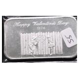 1 OZ .999 SILVER ART BAR